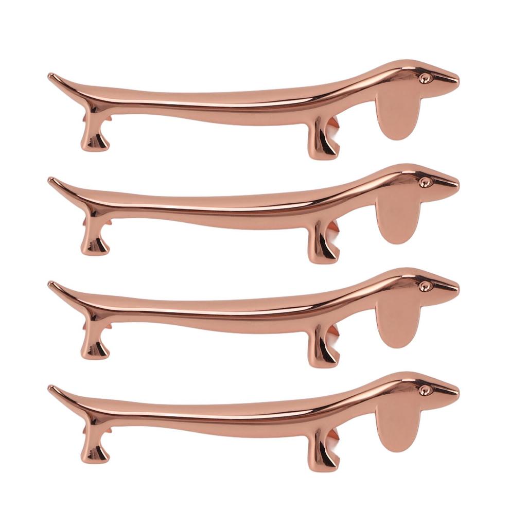 4 KS Podložka pod hůlky Zinková slitina Pokovování Opakovaně použitelná Stojan na večeřovou lžíci pro držení lžíce vidličky