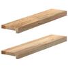 Vidaxl Davanzali 2 Pezzi, Grezzi, 70X15X2 Cm, Legno Massello di Quercia