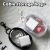 AntiScratch Portable Electronics Organizers Visible Compartments For Charging Earphones Wire Headphone Accessory Bag