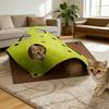Cat Tunnel Toy Interactive Maze Play Mat Hide And Seek Carpet For Indoor C Kittens Exercise Training Stress Relief