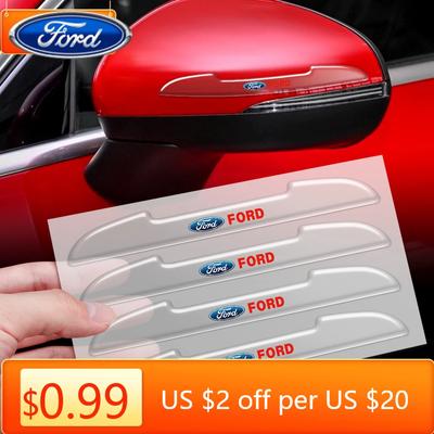 Car Sticker Ford New 2025 Hot Transparent Car Door Anti-collision Stickers Rearview Mirror Protective Decals For Ford Ranger Foc
