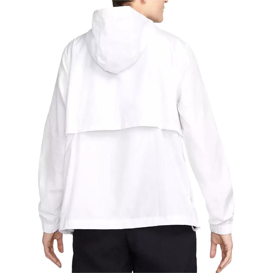 Nike Sportswear Essential Repel Solid Color Hooded Zip-Up Casual Long-Sleeve Jacket Unisex Outerwear White DM6179-100