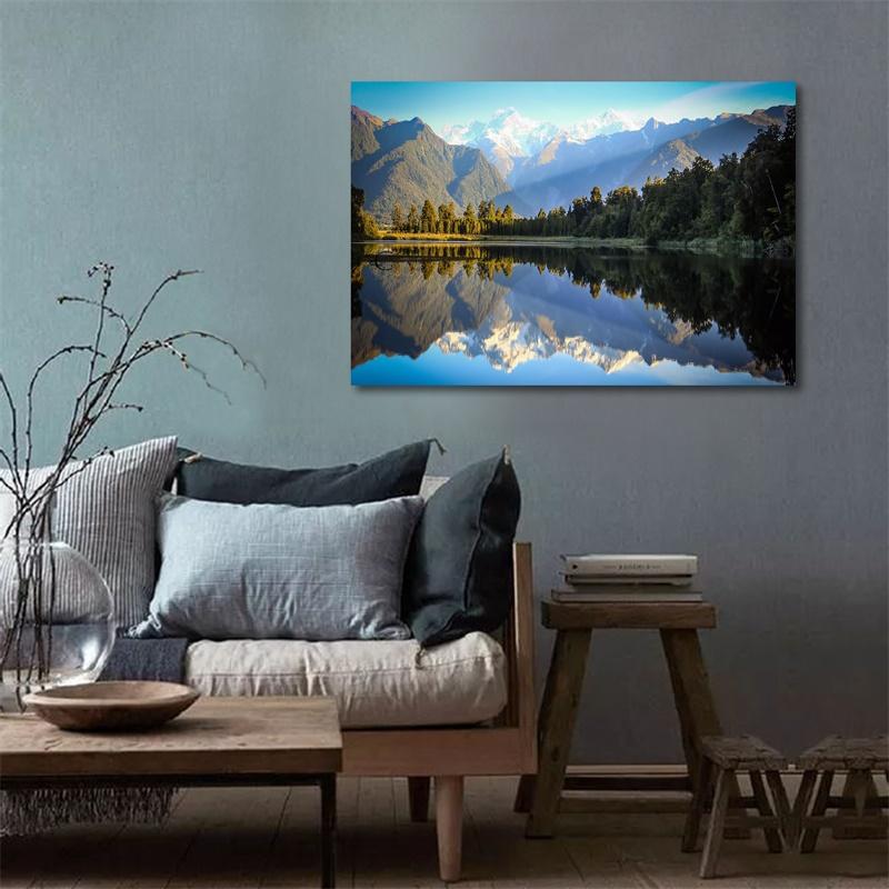 WCIC New Art Cloth Krásná krajina Malba Scéna Dekorace Malba Scéna Domácí Pozadí Nástěnná dekorace Obraz Závěsný obraz