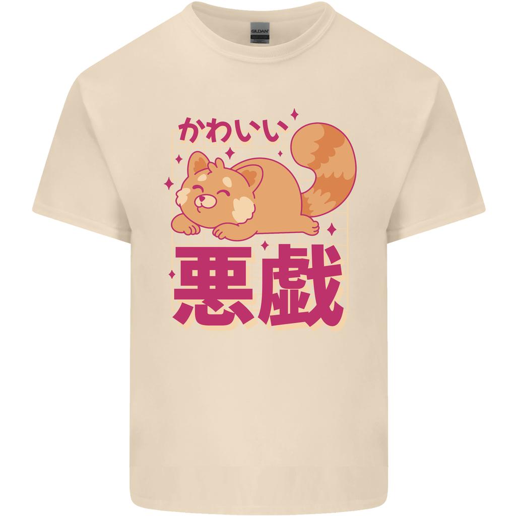 Kawaii Red Panda Japanese Cute Unisexs Light Cotton TShirt