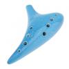 12 Holes Alto ToneC Ceramic Ocarina with Song Book Neck Cord Carry Bag, Good Gift Musical Instrument for Beginners