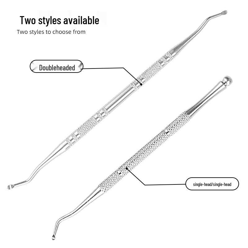 Stainless Steel Nail Groove & Cuticle Pusher Tool for Ingrown Nails Care