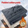 Winter Sweatwear Men Plush Thick Fleece Sweatpant Lambswool Thermal Trousers Casual Pants Waterproof Windproof Warm Cotton Pants