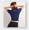 Women's Quick-Dry Mesh Yoga T-Shirt - Slimming, Breathable Summer Fitness Wear