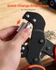 Grommet Tool Kit 12 Mm Eyelet Tool Kit with 500 PCS Silver Grommets, with Eyelets and Washers, Manual Grommet Press Pliers, Hole Punch, and Block, for