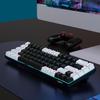 68-Key Wired Mechanical Gaming Keyboard - Hot-Swappable Blue Switches, Dual-Color Injection Keycaps, Ice Blue Backlight