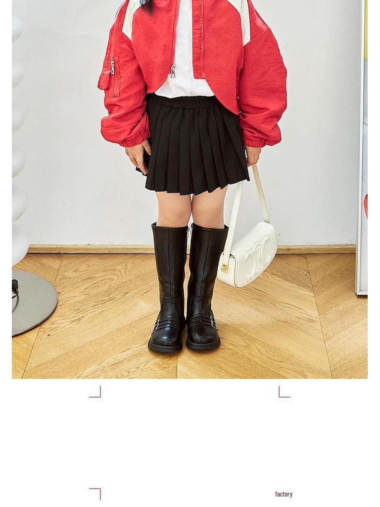 Dziecięce wysokie kozaki księżniczki: Modne długie buty dla dziewcząt