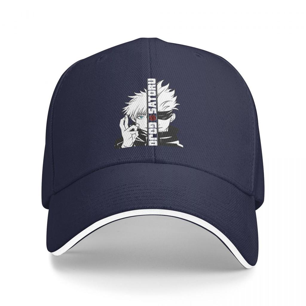 Herren Damen JJK Gojo Satoru Kappe Mode Baseballkappe Polyester Anime Hüte Sonnenhüte Verstellbar Papa Hut Großhandel Neu