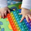 Stlačovací hračka Push Pop Vzdělávací autistická deska Push Pop Úleva od stresu Dekomprese pro děti a dárek k narozeninám (Čísla 1–100) Hračka, Neposeda, Úleva,