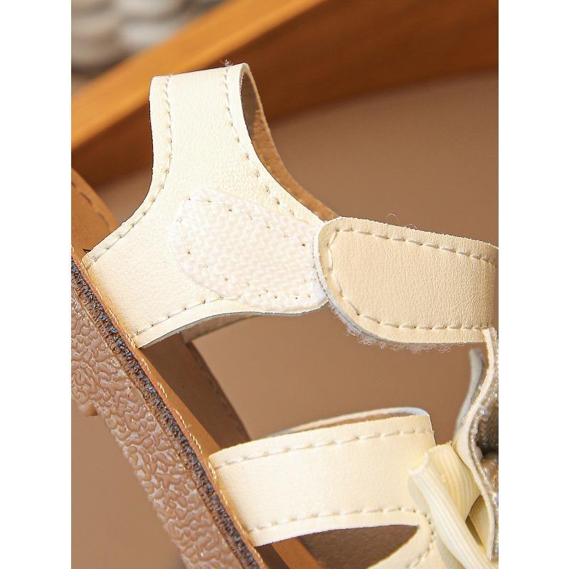 Girls' Bowknot Flat Sandals Casual Soft-Sole Beach Shoes for Toddlers & Children Elegant Cute Girls Shoes Bow Shoes