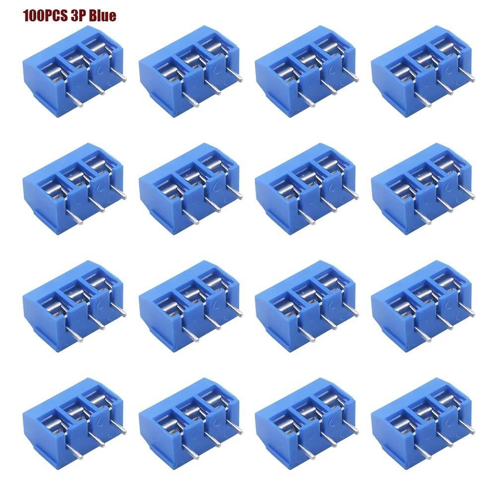 100PCS 2P/3P Configuration Screw Terminal Connector Straight Pin Connector  DIY Electronics