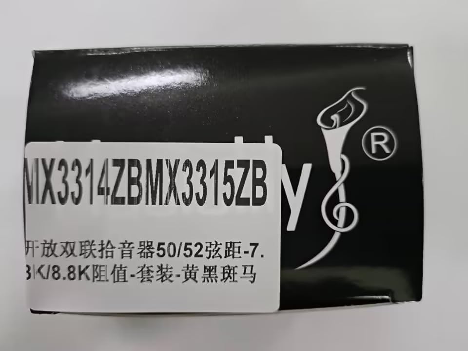Musiclily Pro LP-OBLA Alnico 5 Open-Type Humbucker Pickups, Neck/Bridge PU Set 7.5K/8.8K for Electric Guitar, Zebra