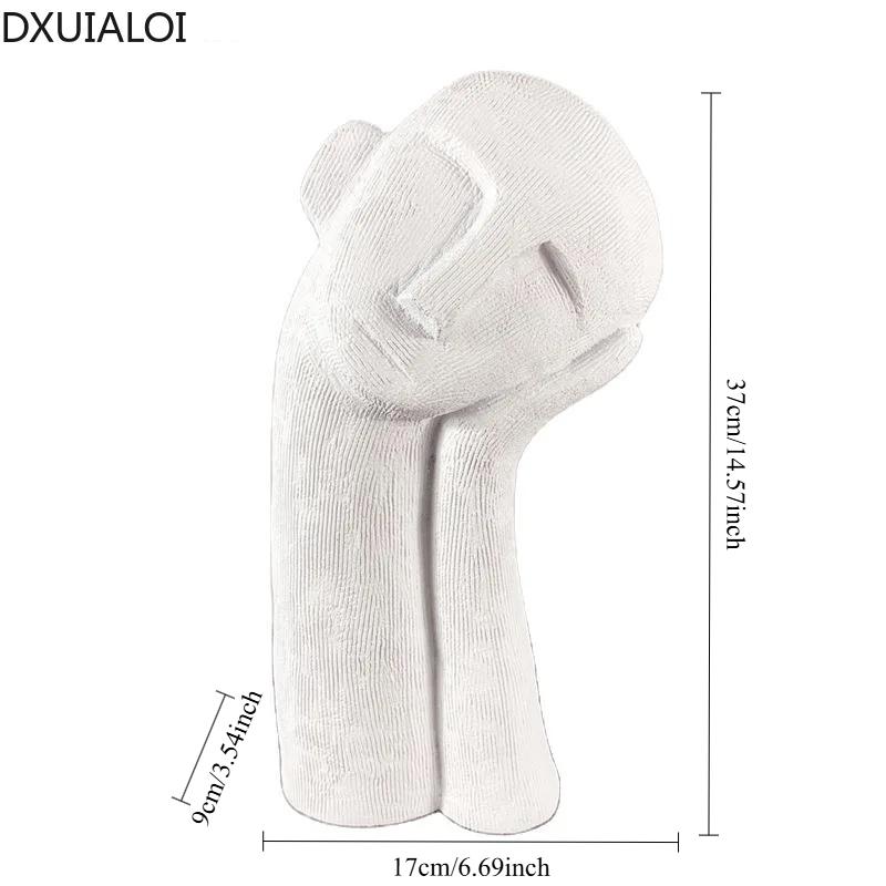 

Современная минималистская абстрактная белая фигура статуя украшение из смолы поделки для офиса гостиная украшение для дома 1 шт настольное украшение