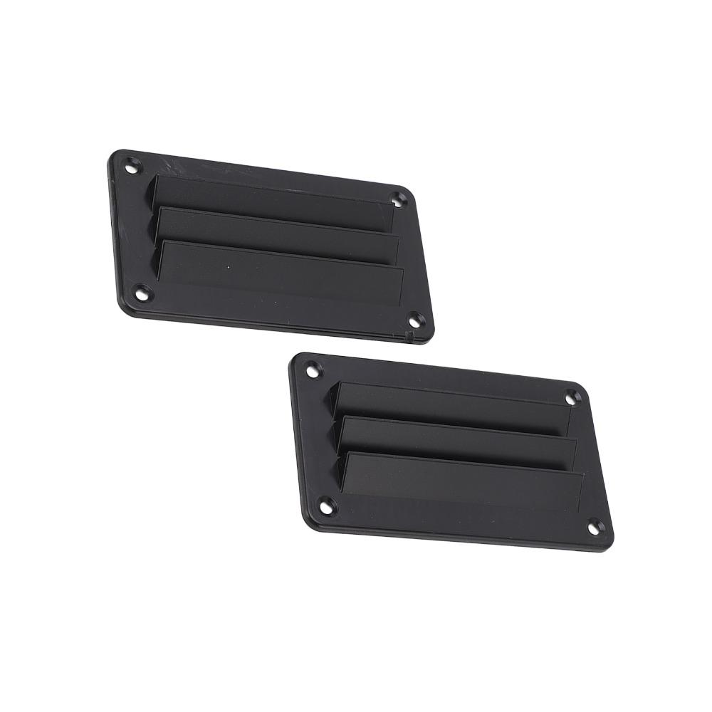 2pcs Black RV Air Vent Louver Vent Cover Outlet Grille Louver RV Ventilation Outlet  Office Use
