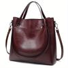 Women's PU leather single shoulder crossbody handbag with multiple large capacity and multiple pockets