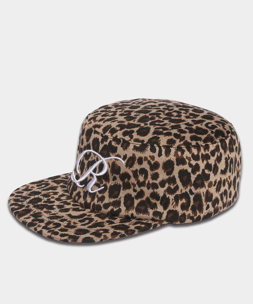 ROCKPSYCHO Pillbox Cap Leopard Brown