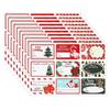 90pcs/10sheets Christmas Stickers Gift Box Wrapping Decoration Paper Label Sticker Name Tag 2025 Merry Christmas Decor New Year