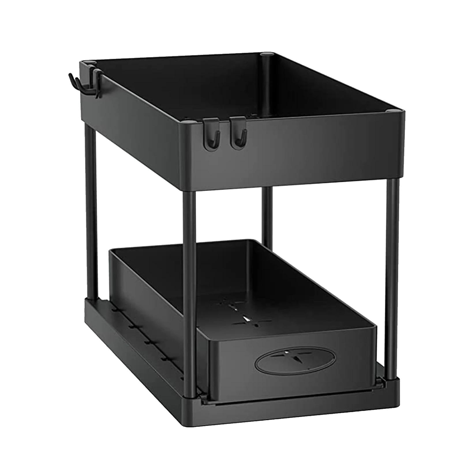 

Органайзер под раковиной, выдвижной шкаф, корзина, органайзер, стеллаж для хранения с крючками, подвесная чашка, органайзер для ванной комнаты и кухни