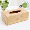 FLH Wooden Cubic Rectangular Tissue Storage Box Paper Case Home Hotel Napkin Holder