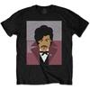Men's Prince Many Faces (Back Print) Slim Fit T-shirt XX-Large Black