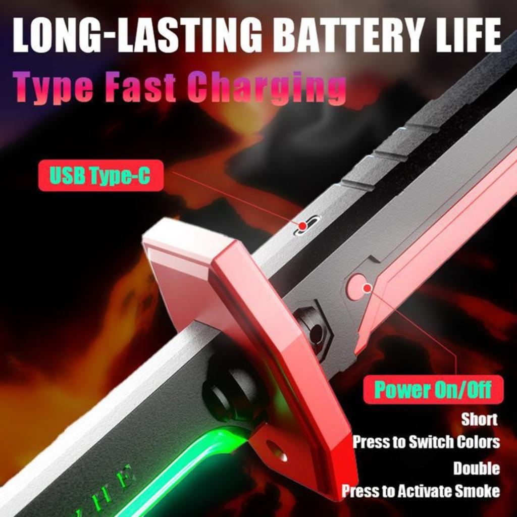 Sword With Sparks, Sword Children's Light-up Toy, 44 Cm, LED Lights And Spray Effects, Suitable For Role Play