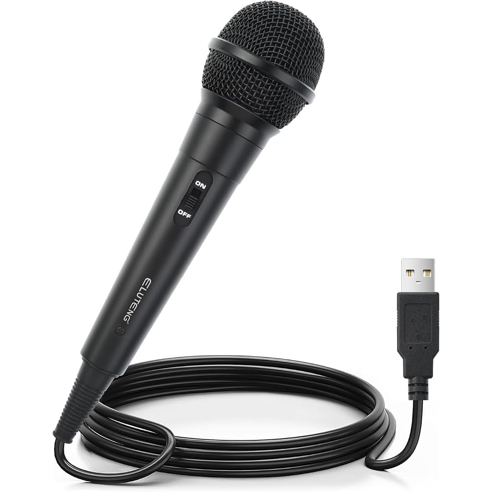 ELUTENG For Switch Karaoke Microphone USB Connected Gaming Microphone Karaoke Joysound with USB-C...