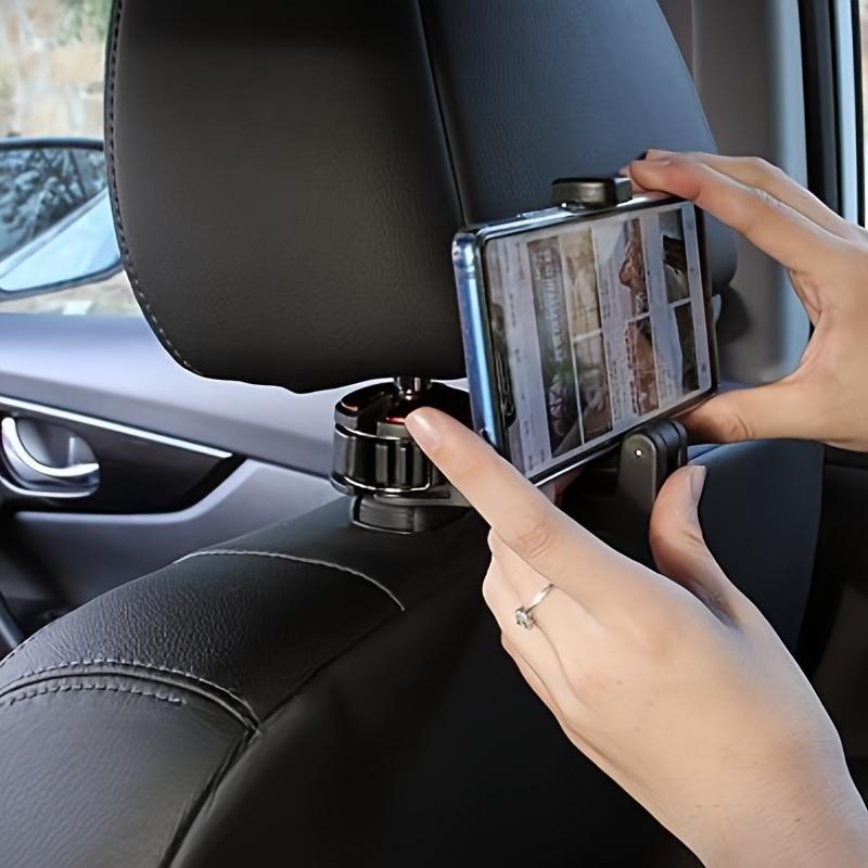Multifunction Rear Headrest Hook Car Phone Holder Adjustable Automobile Headrest Phone Clip for GPS Navigation