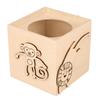 Pot à crayon en bois animaux de la savane