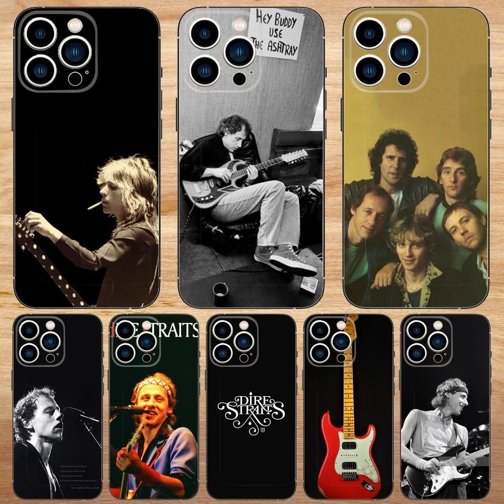 Band Dire Straits Phone Case For iPhone15,14,13,12,11,Pro,Max,Plus,Mini,X,XS,XR,8,7,6,S,Plus,SE Soft Black Case