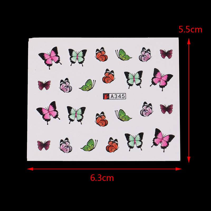 3D Nail Art Transfer Aufkleber 50 Blätter Blumen Abziehbilder Maniküre Dekoration Tipps