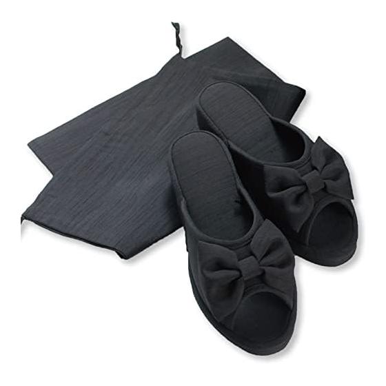 [Strong] Women s Heel Slippers with Storage Bag NEW Shantung Ribbon Heel Slippers EVA Sole Type