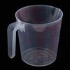 Measuring Cup Plastic Beaker - Heat Resistant Transparent Labs Graduated Beakers 1200ml