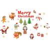 Santa Claus Reindeer Window Electrostatic Sticker Decorative Glass Door and Window Stickers Festive Atmosphere Scenes