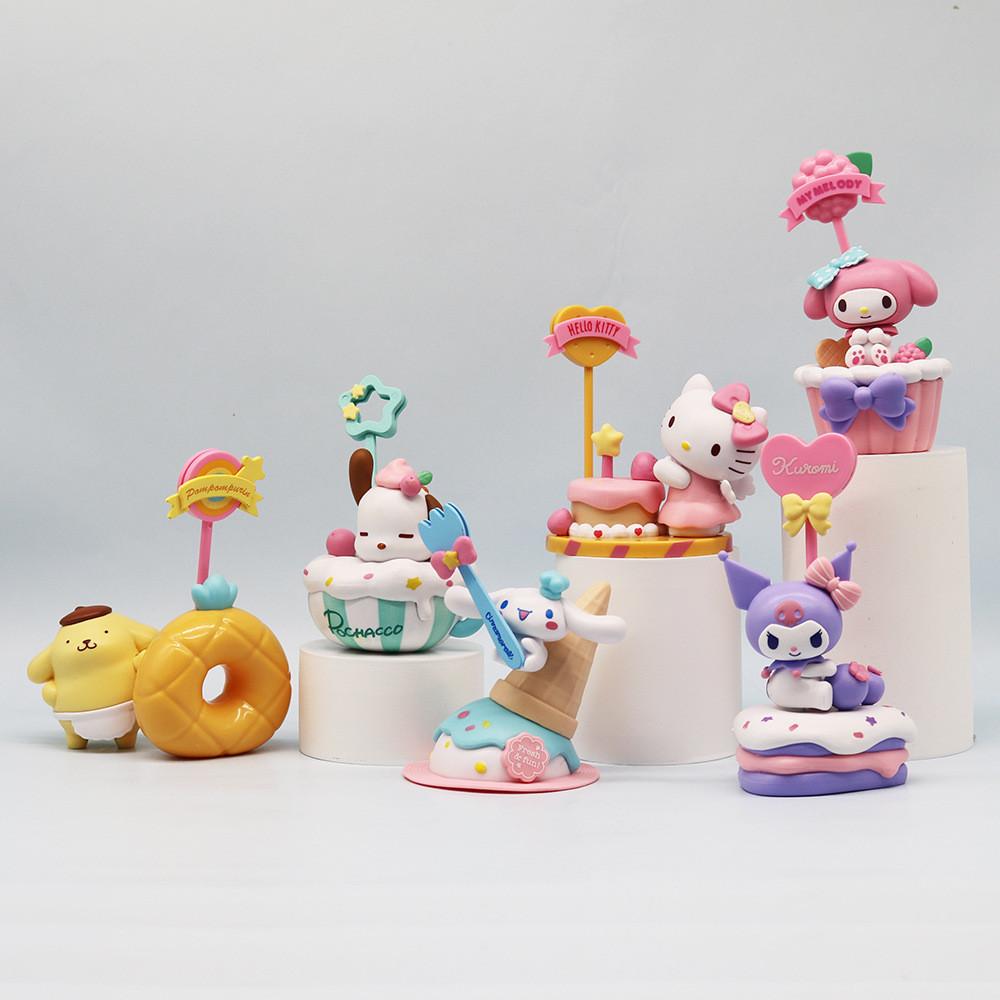 Очаровательный набор фигурок персонажей Melty Note в дизайне сладких десертов, 12 см, ПВХ