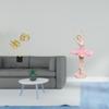 Ballerina Figurine Resin Girl Statue Artwork Collectible Sculpture Tabletop Ornament Gift for Desk