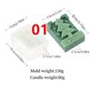 3D Christmas Tree Bell Candle Silicone Mold DIY Santa Claus Christmas Mold  Handmade Cake Candle Mold Gifts Craft Home Decor