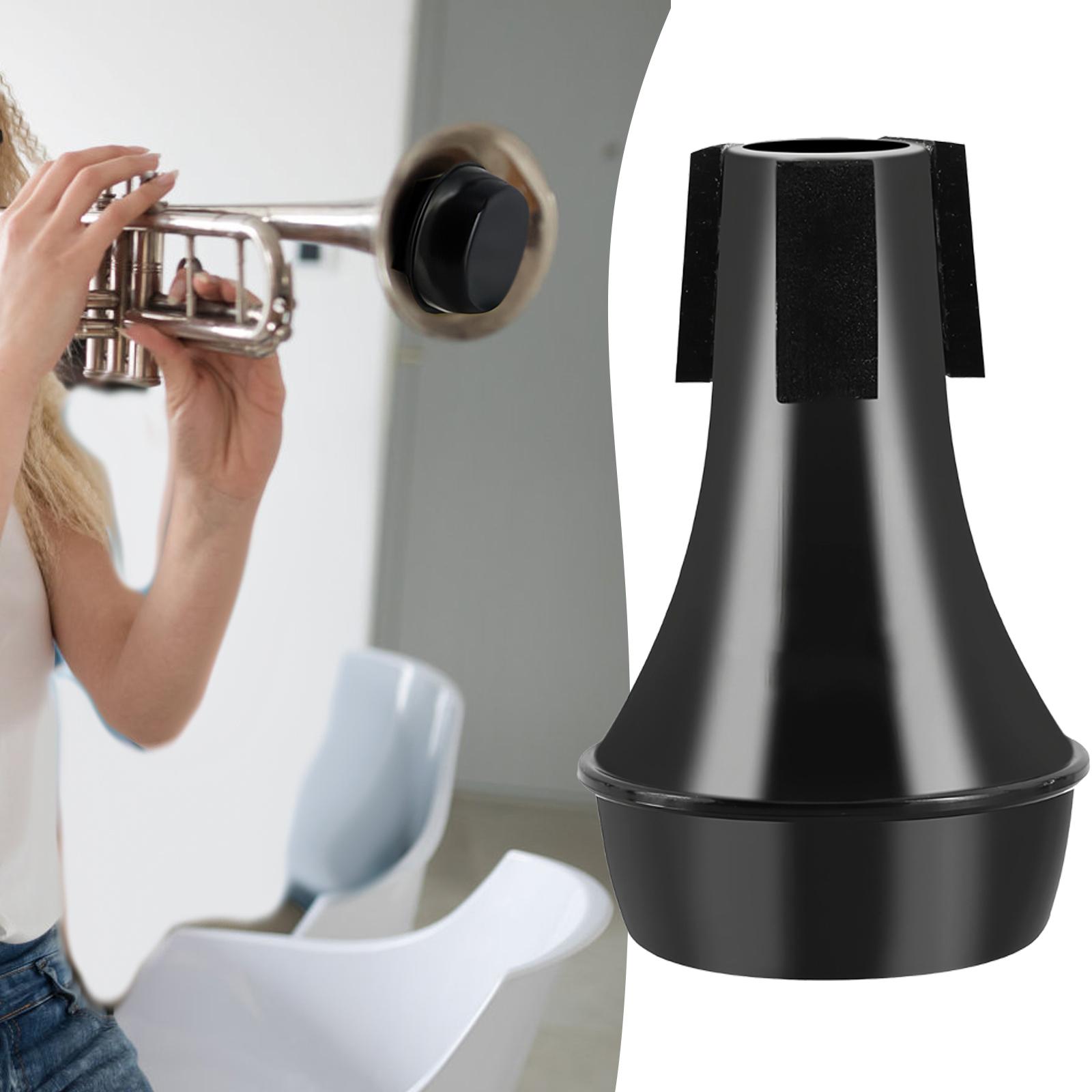 

Trumpet Mute Replacement Classic for Beginners Noise Reduction Jazz Practical Professional Lower Straight Mute Lightweight чорний
