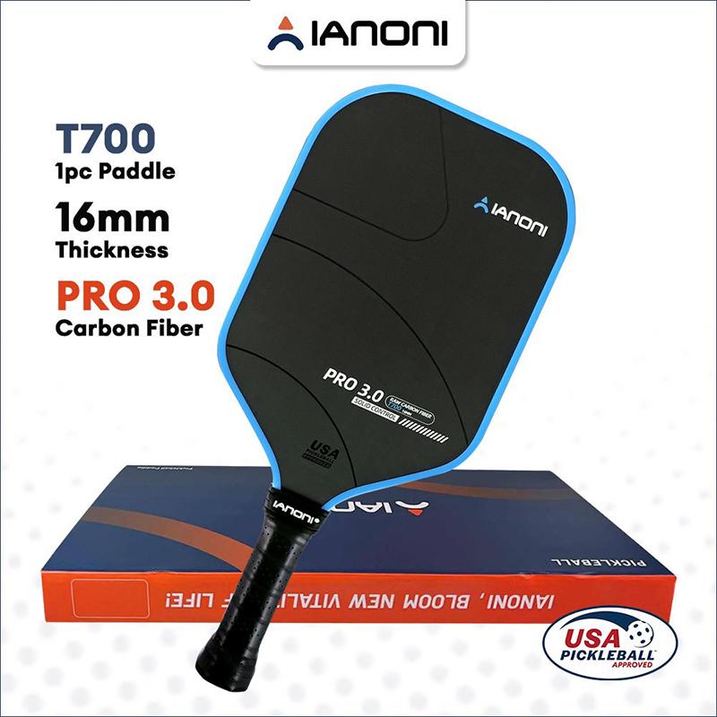 

IANONI Pickleball PRO 3.0 16mm T700 Solid Control and Pwower Professional Pickleball Paddle
