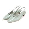 Barbara Leather Patent Dressy Slingback Sandals 3cm 3 Colors Bbj128