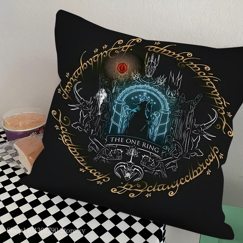The L-Lord Of The R-Rings Pillow Case Square Pillow Bedroom Sofa Leisure Comfort Cushion Car Living Room Home Decoration