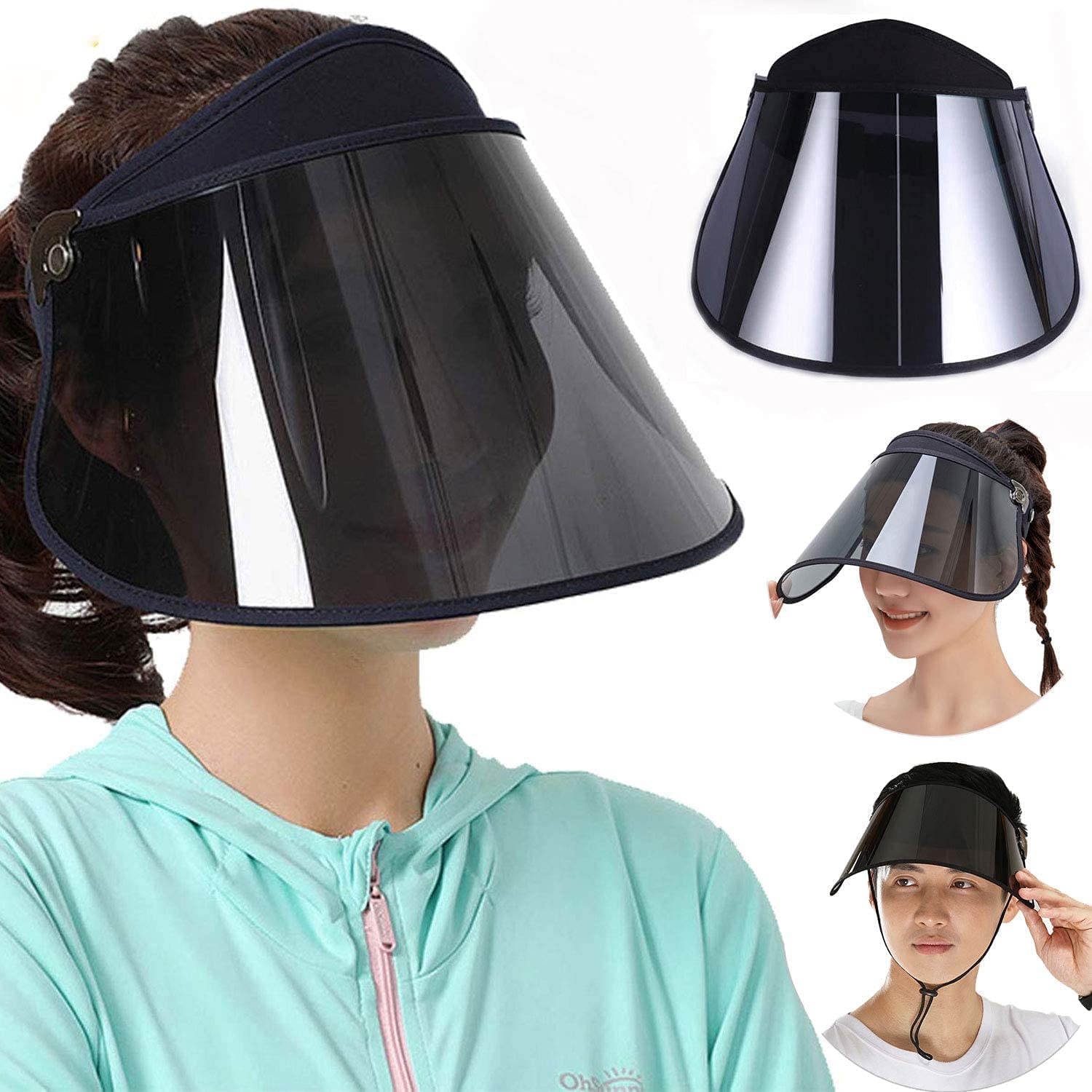 

Солнцезащитный козырек для защиты от солнечных ожогов от УФ-излучения дождевой козырек Дождь лето УФ предотвращает растекание макияжа держится и в солнечную, и в дождливую погоду хороший широкий поля шляпа солнечный удар