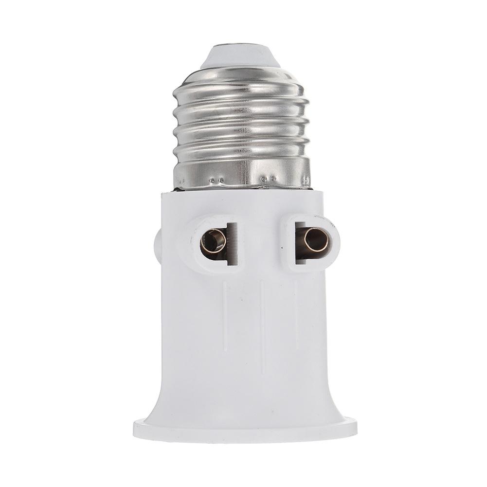 1PC E27 PBT Fireproof Bulb Adapter EU Plug Lamp Holder Base Socket AC100-240V 4A for Home Office Lighting Tool