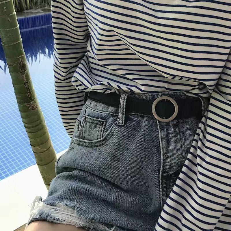 Canvas Womens Fashionable Belt In Retro Black Color With Unique Design Perfect For Casual And Looks Stylish