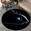1PC Dragon Taming Round Rug, Non-slip Chair Mat, Home Decor, Circle Carpet Perfect for Office, Bedroom, Living Room,Christmas Gift
