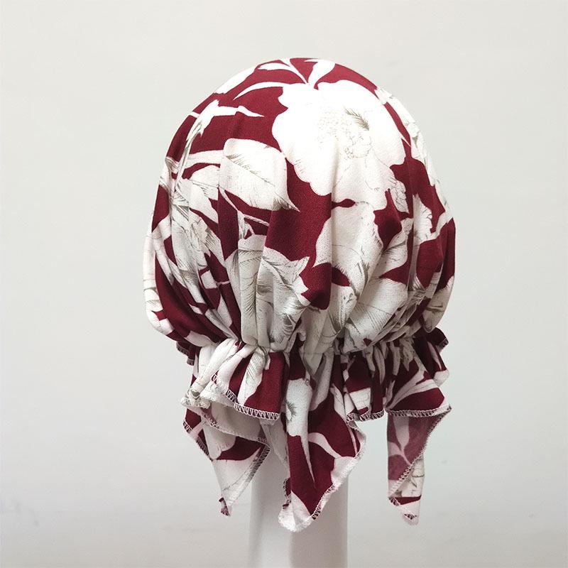 White Pirate Tricorne Bandana Chemotherapy Cap - Thin, Breathable, Adult Headwrap