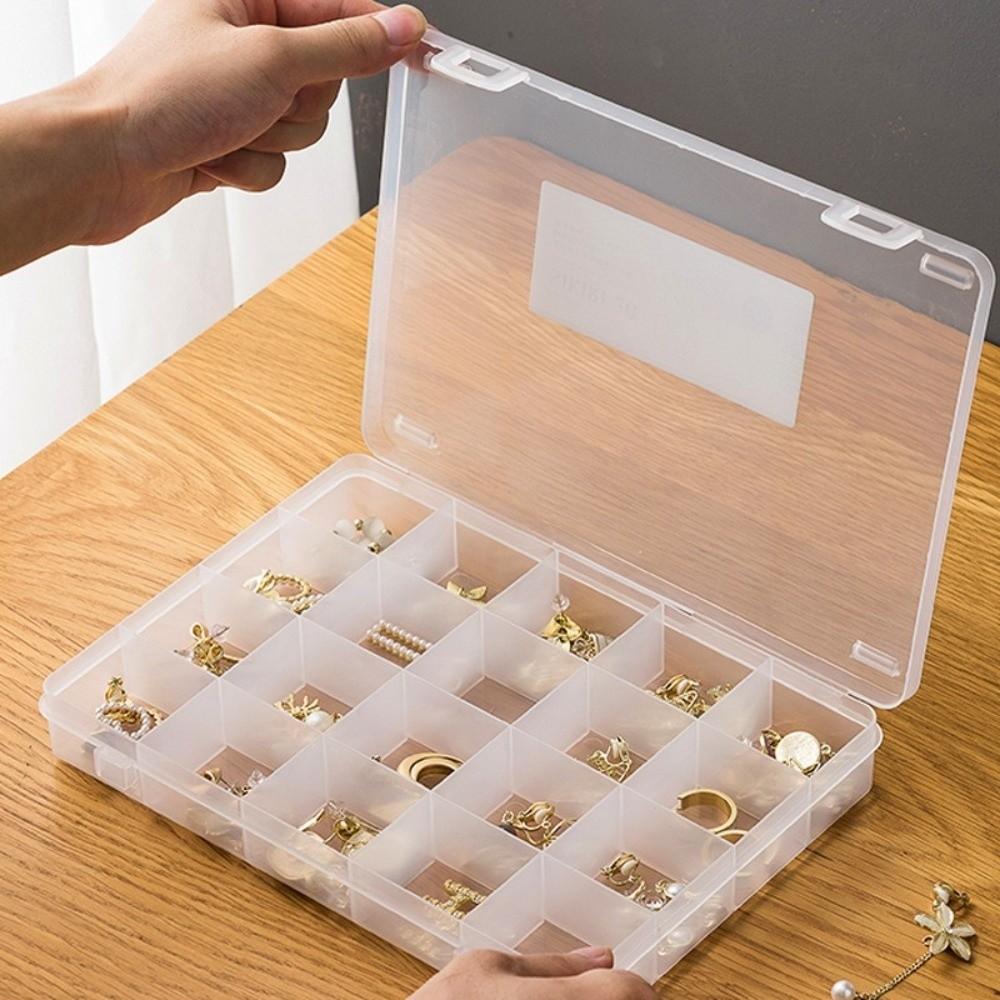 Large Capacity Jewelry Storage Box Clear Earrings Storage Containers Organizer Box Craft Jewelry